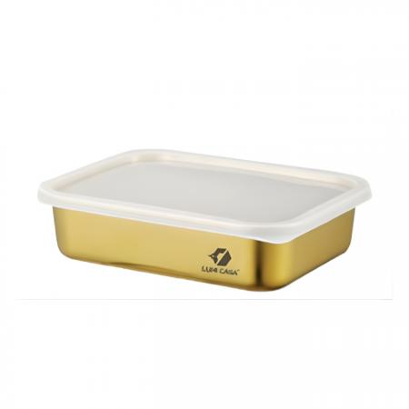 Hộp Inox 1400ml màu vàng - LMH12-1400