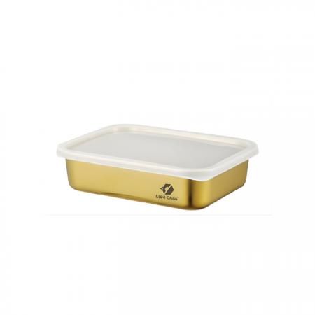 Hộp Inox 600ml màu vàng - LMH12-600