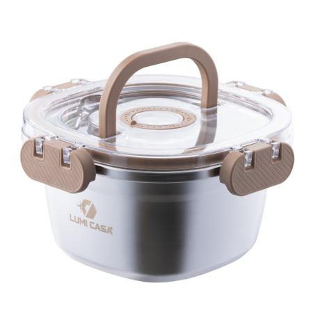 Hộp Inox 304 tròn dung tích 1000ml