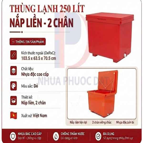 Thùng giữ lạnh 250 lít - Việt Nam