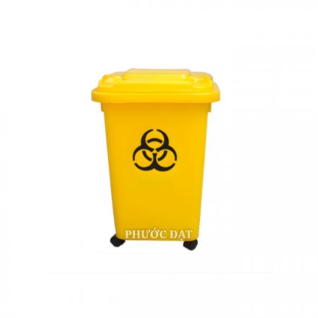 Thùng rác y tế 60 lít màu vàng