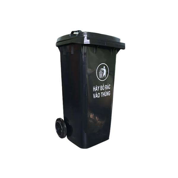Thùng rác y tế 120 lít màu đen