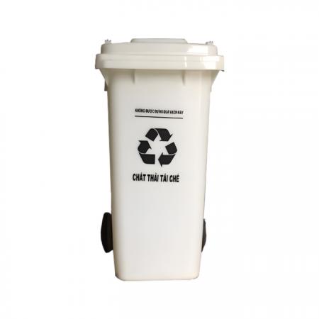 Thùng rác y tế 120 lít màu trắng