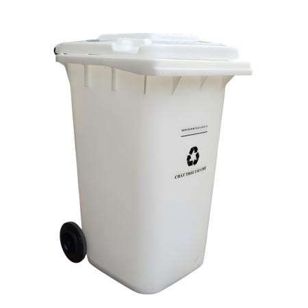 Thùng rác y tế 240 lít màu trắng