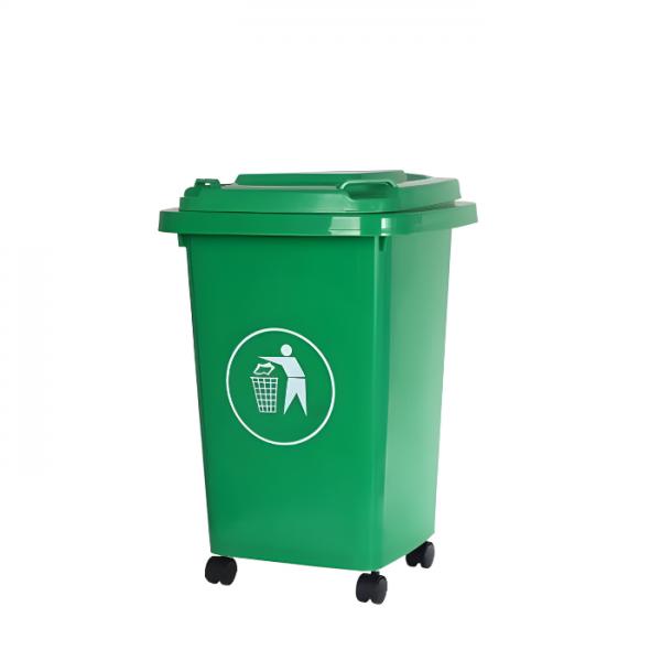 Thùng rác y tế 60 lít màu xanh