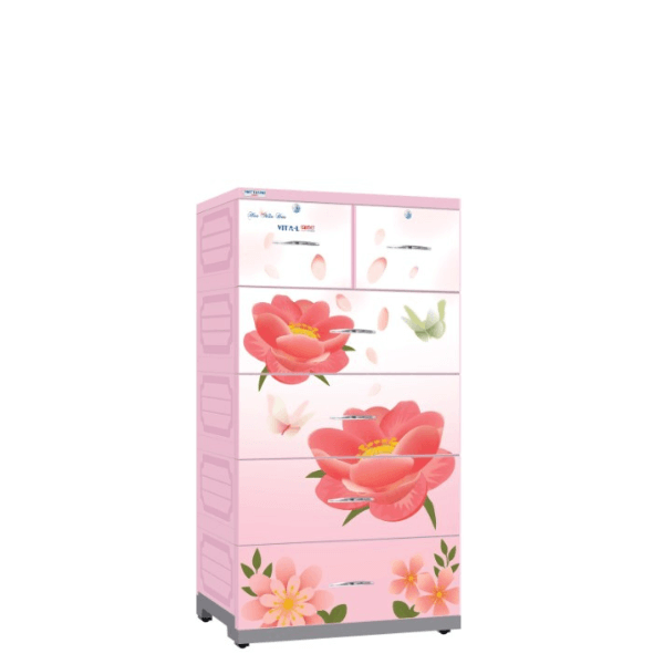 Tủ 5 ngăn - Hoa Mẫu Đơn